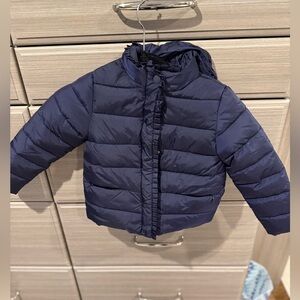 Jacadi Midnight Blue Puffer Jacket for girls with hood
